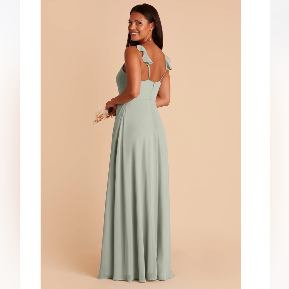 Birdy Grey Adelle Chiffon Dress in Sage. NWT.